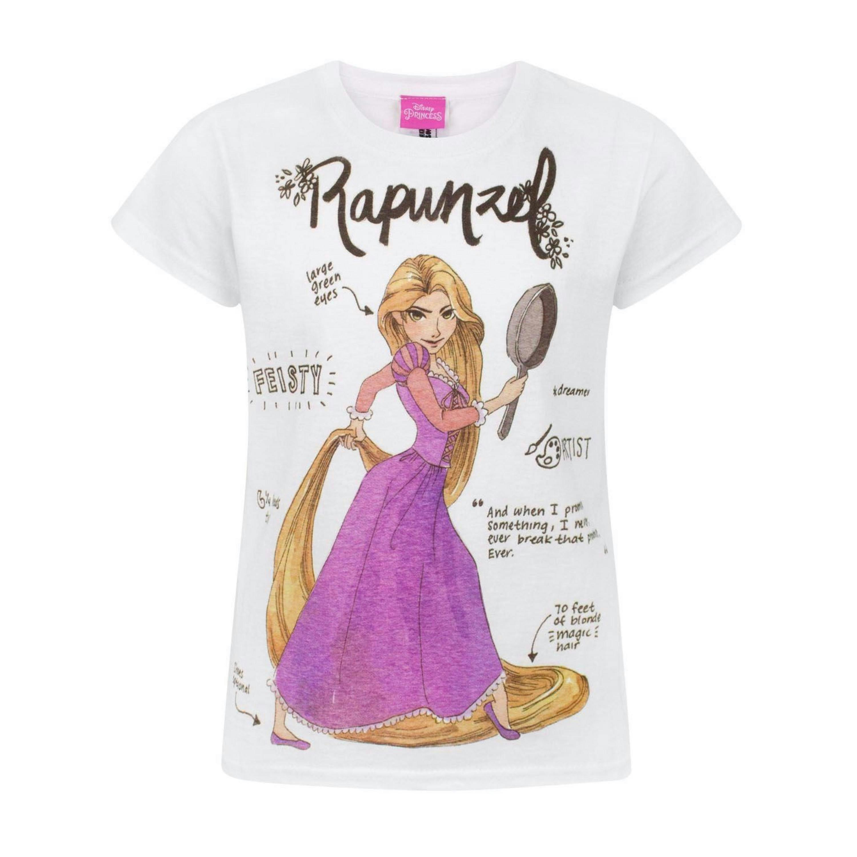 Disney Rapunzel GirlsWhite Short Sleeved T-Shirt by Vanilla Underground , view 1 of 1