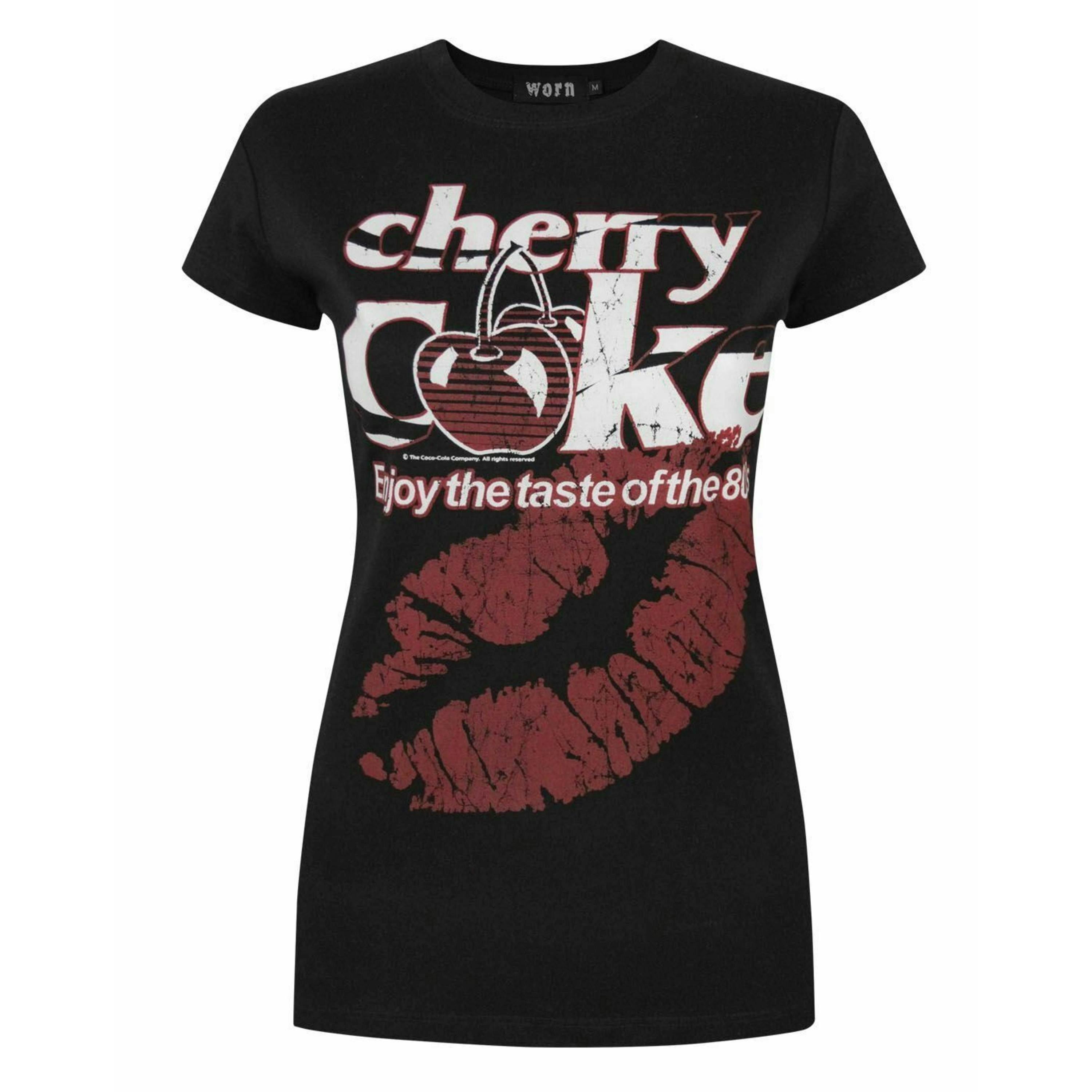Coca Cola Womens Black Coke Short Sleeved T-Shirt by Vanilla Underground , view 1 of 1