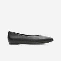 Clarks black leather Scala Glide ballerina style pump