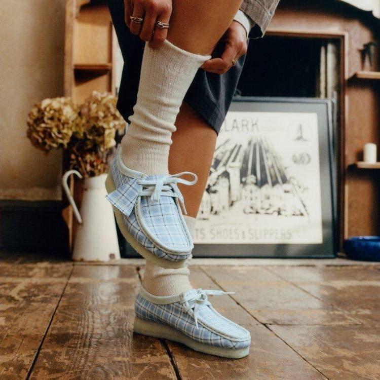 Shop Women's Wallabee Blue Check