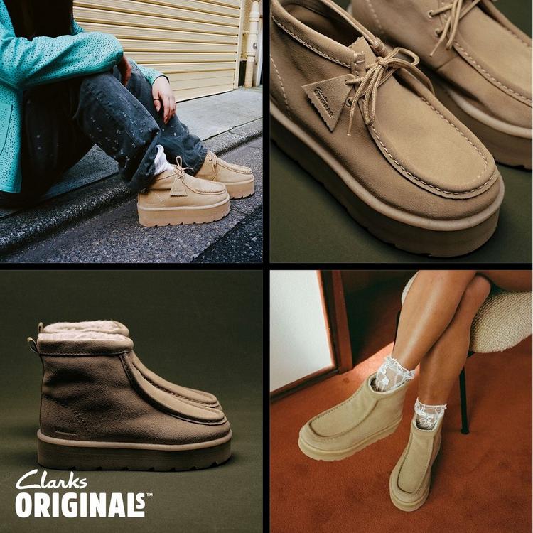 Women's New Clarks Originals Wallabees and more