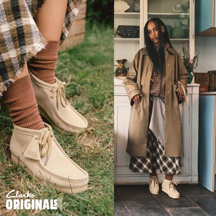 Women's New Clarks Originals Wallabees and more