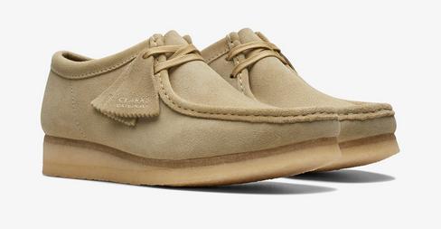 Sand suede Wallabee shoes