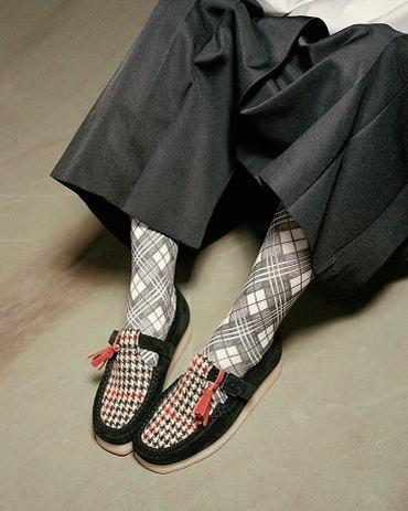 Wallabee T Bar - Black Tweed Combination