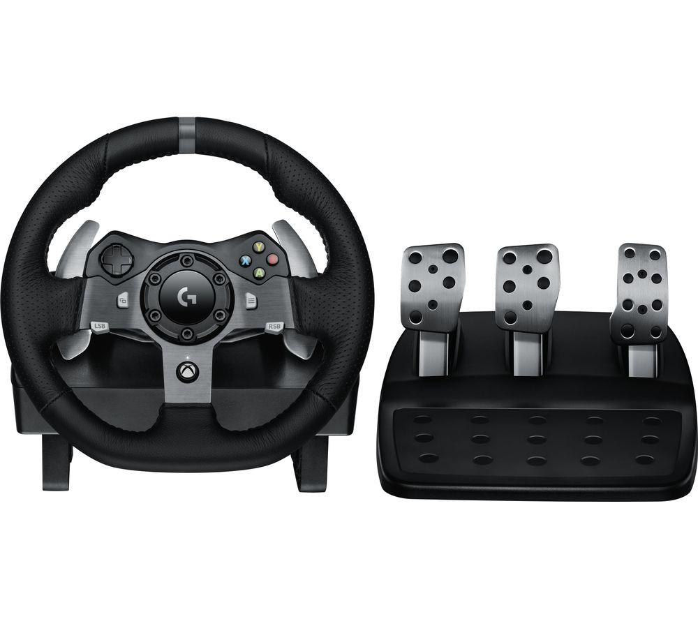 LOGITECH Driving Force G920 Xbox & PC Racing Wheel & Pedals - Black