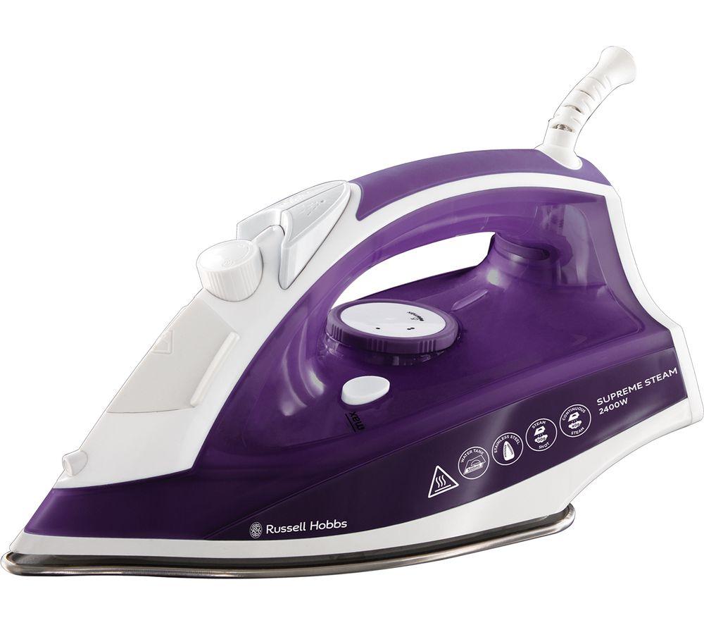 RUSSELL HOBBS Supremesteam 23060 Steam Iron - Purple, Purple