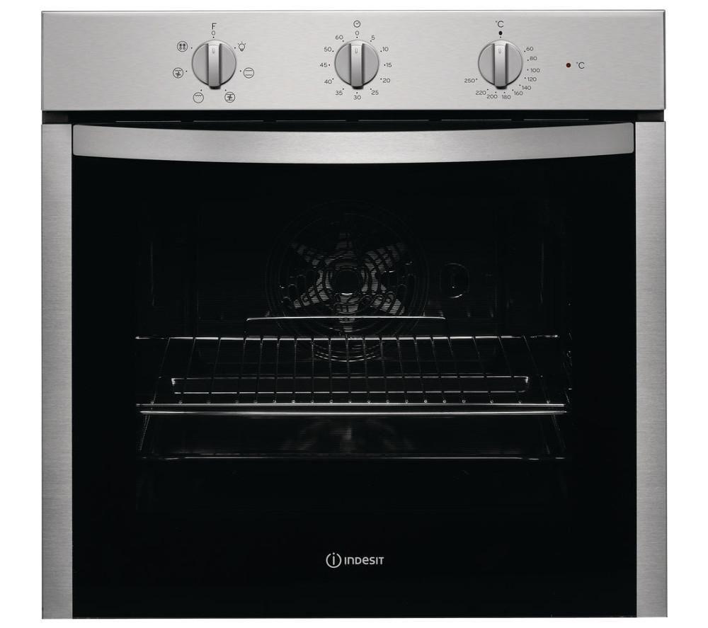 INDESIT Click&Clean DFW 5530 IX Electric Oven - Stainless Steel, Stainless Steel