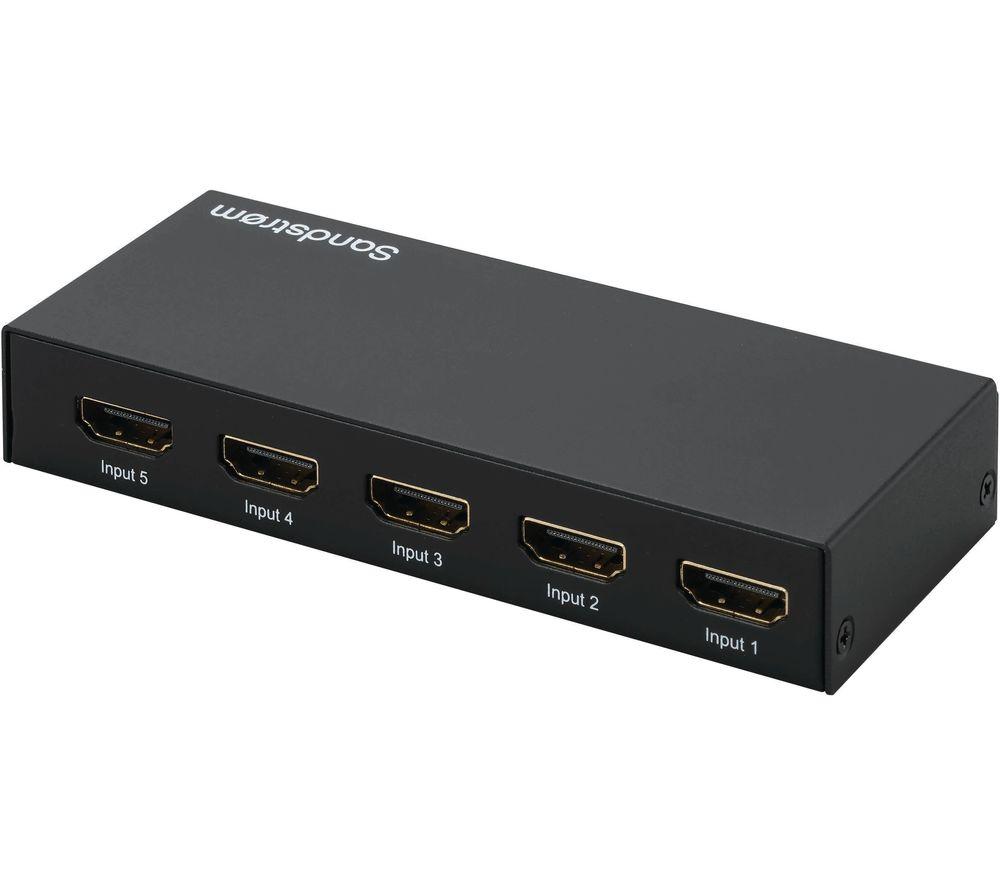 SANDSTROM SHDSW18 5-Port HDMI Switch Box