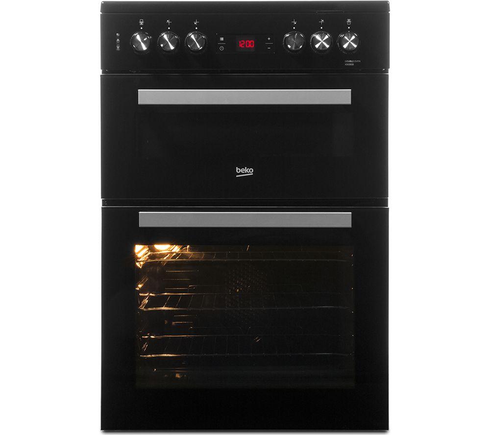 BEKO Pro XDC653K 60 cm Electric Ceramic Cooker - Black & Silver, Black,Silver/Grey