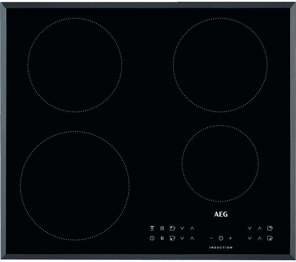 AEG IKB64301FB 59 cm Electric Induction Hob - Black, Black