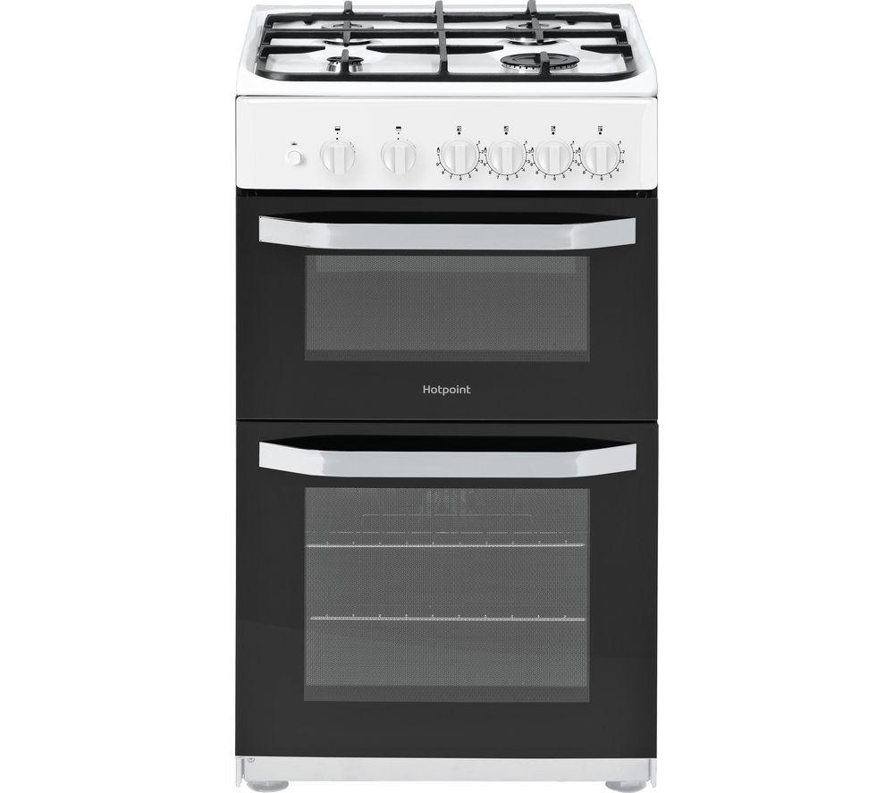 HOTPOINT MyMenu HD5G00KCW 50 cm Gas Cooker - White, White