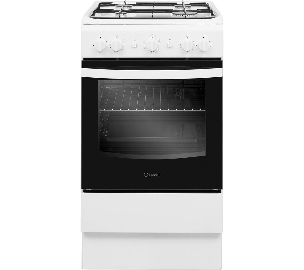 INDESIT Click&Clean IS5G1KMW/U 50 cm Gas Cooker ? White, White