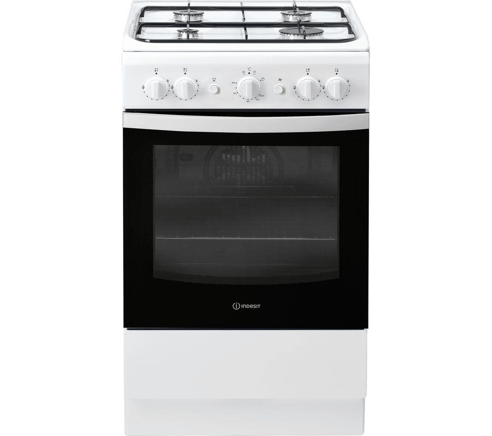 INDESIT Click&Clean IS5G1KMW/U 50 cm Gas Cooker ? White, White