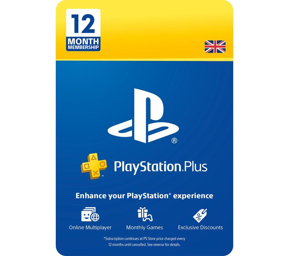 Buy Playstation Plus 12 Month Subscription Free Delivery Currys