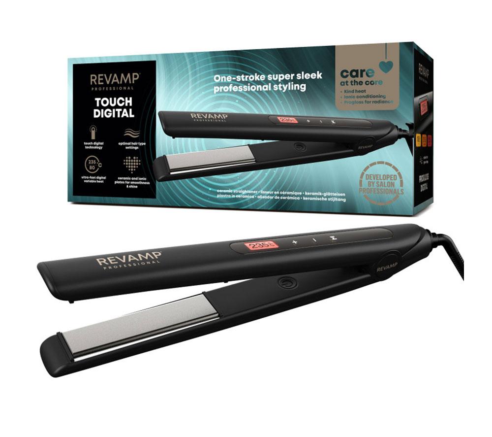REVAMP Progloss Touch Digital ST-1500 Hair Straightener - Black