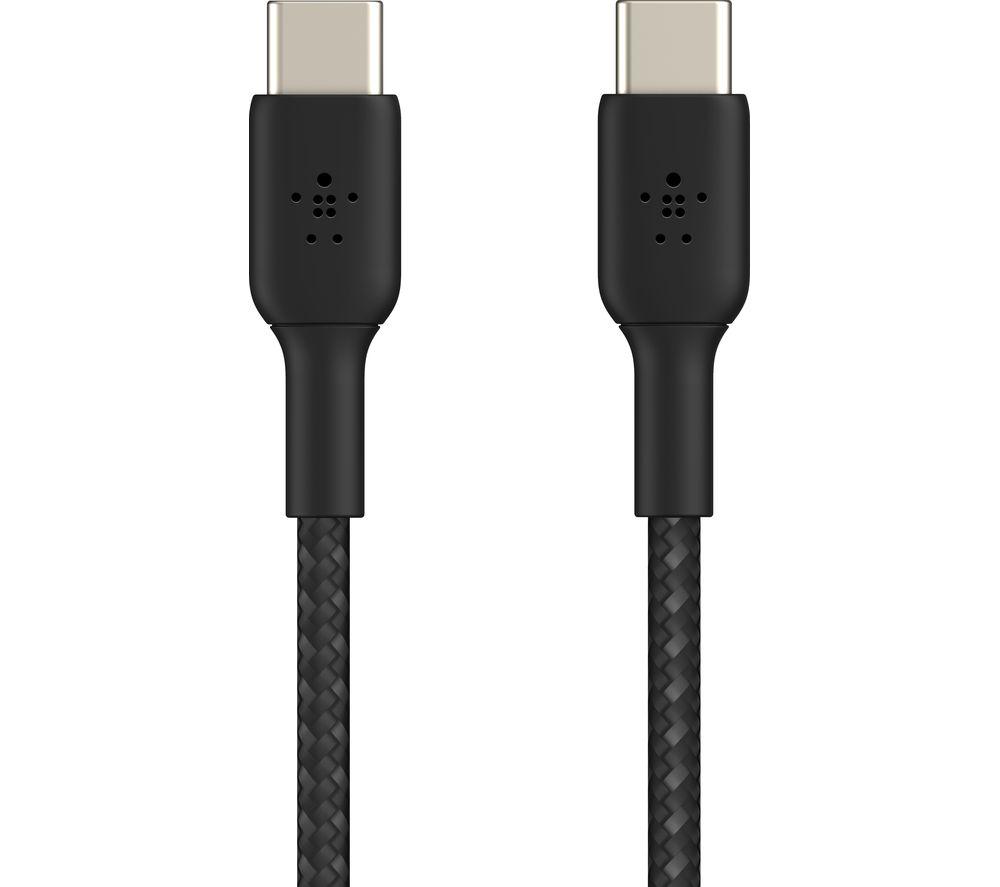 BELKIN Braided USB Type-C to USB Type-C Cable - 1 m, Black