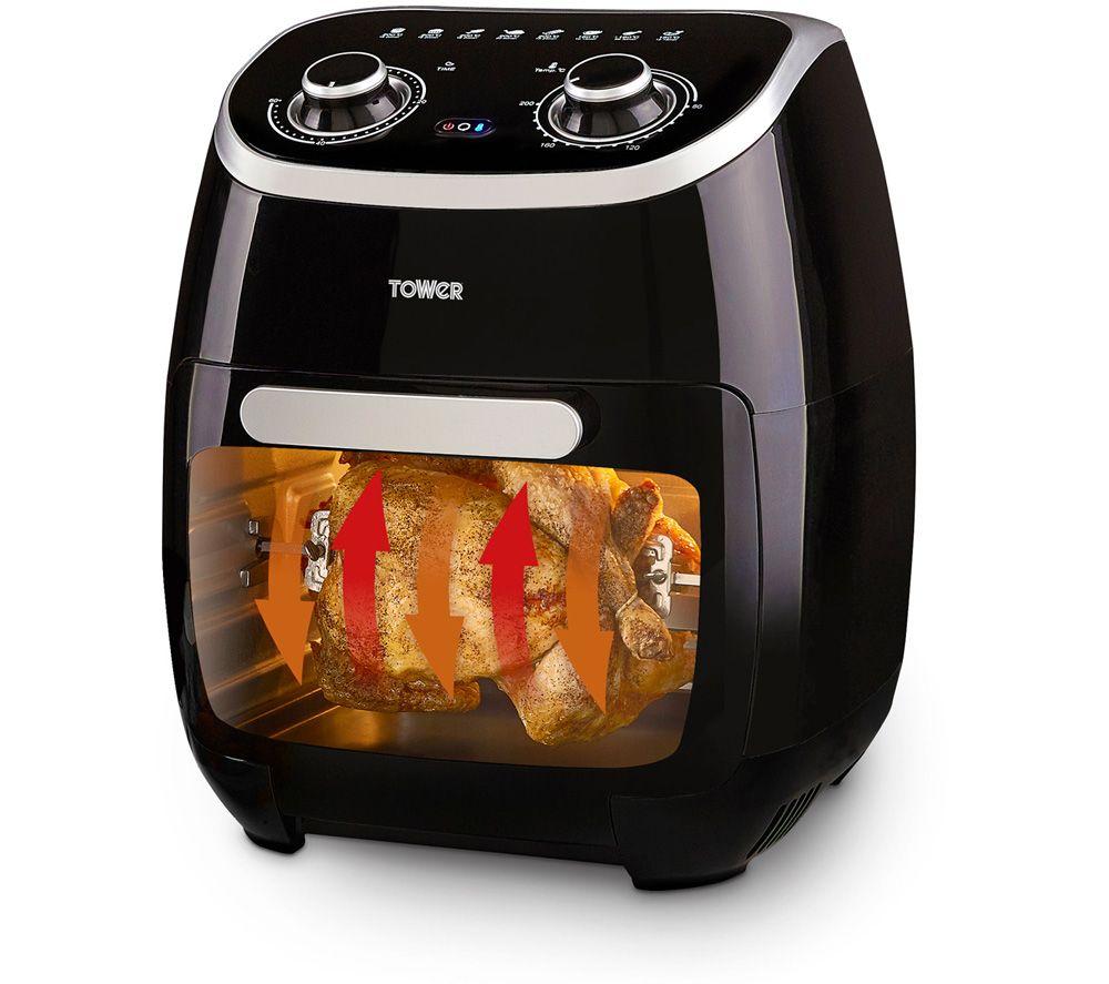 TOWER Vortx T17038 Air Fryer Oven - Black, Black