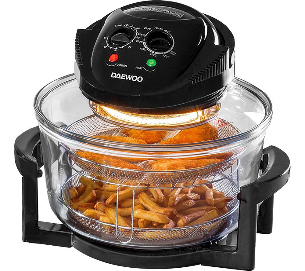 DAEWOO SDA1032 Deluxe Halogen Air Fryer - Black, Black