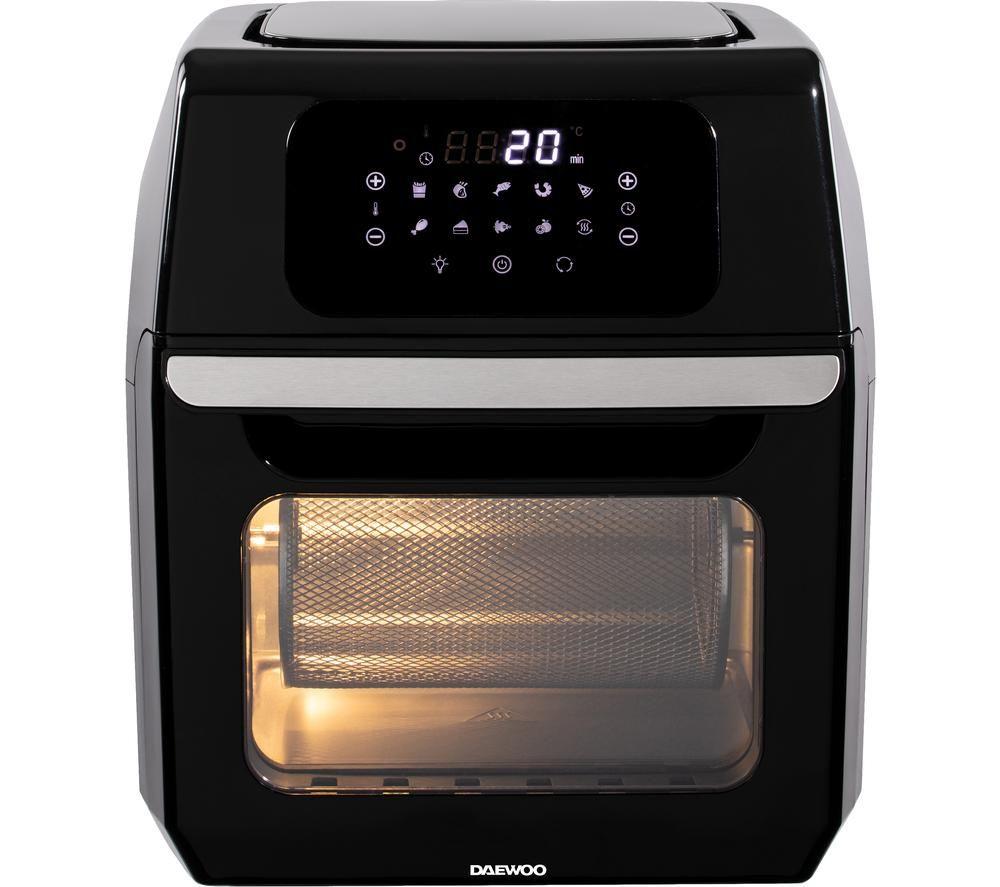 DAEWOO SDA1551 12L Rotisserie Air Fryer Oven - Black, Black