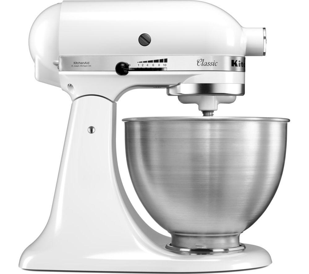 KITCHENAID Classic 5K45SSBWH Stand Mixer - White, White