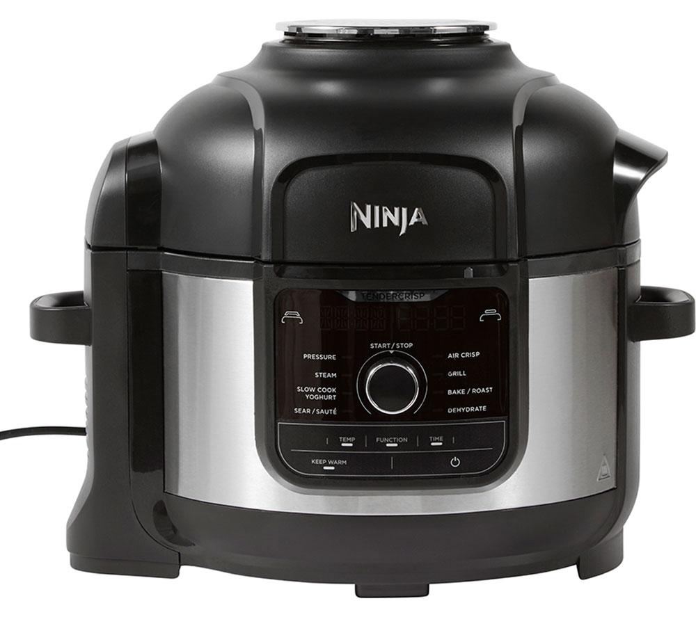 NINJA Foodi OP350UK Multi Pressure Cooker & Air Fryer - Black & Silver, Black