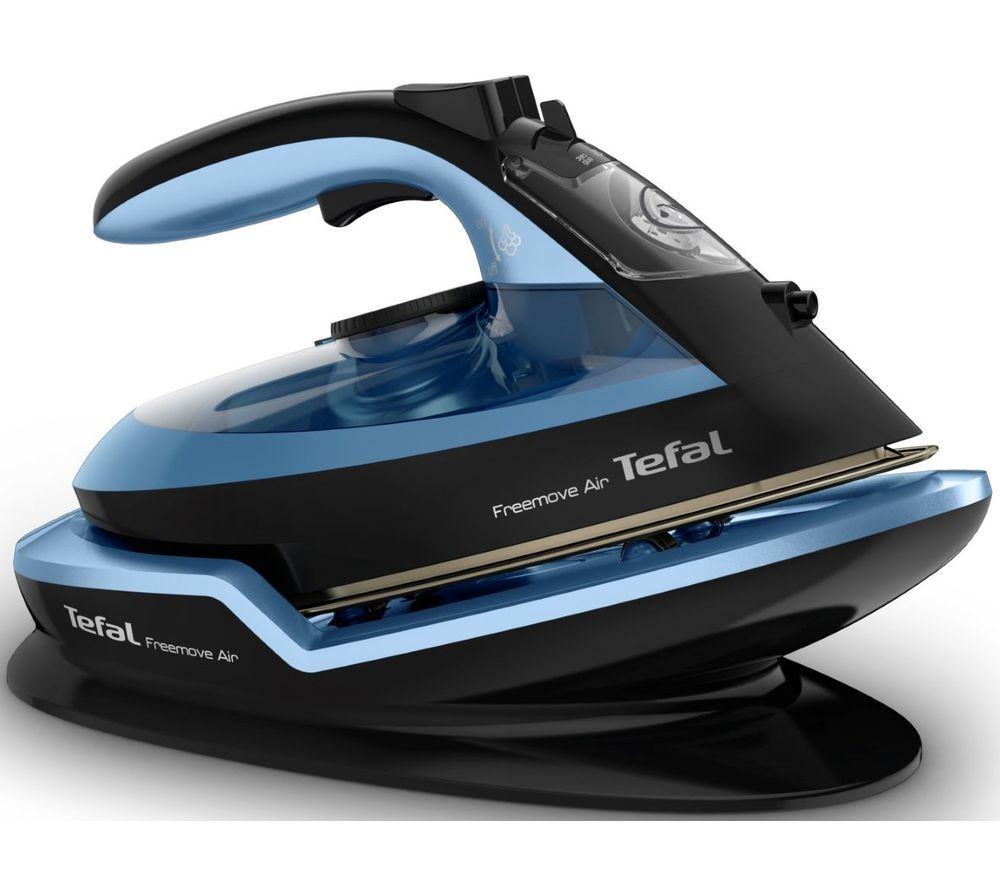 TEFAL Freemove Air FV6551 Cordless Steam Iron - Black & Blue, Blue,White