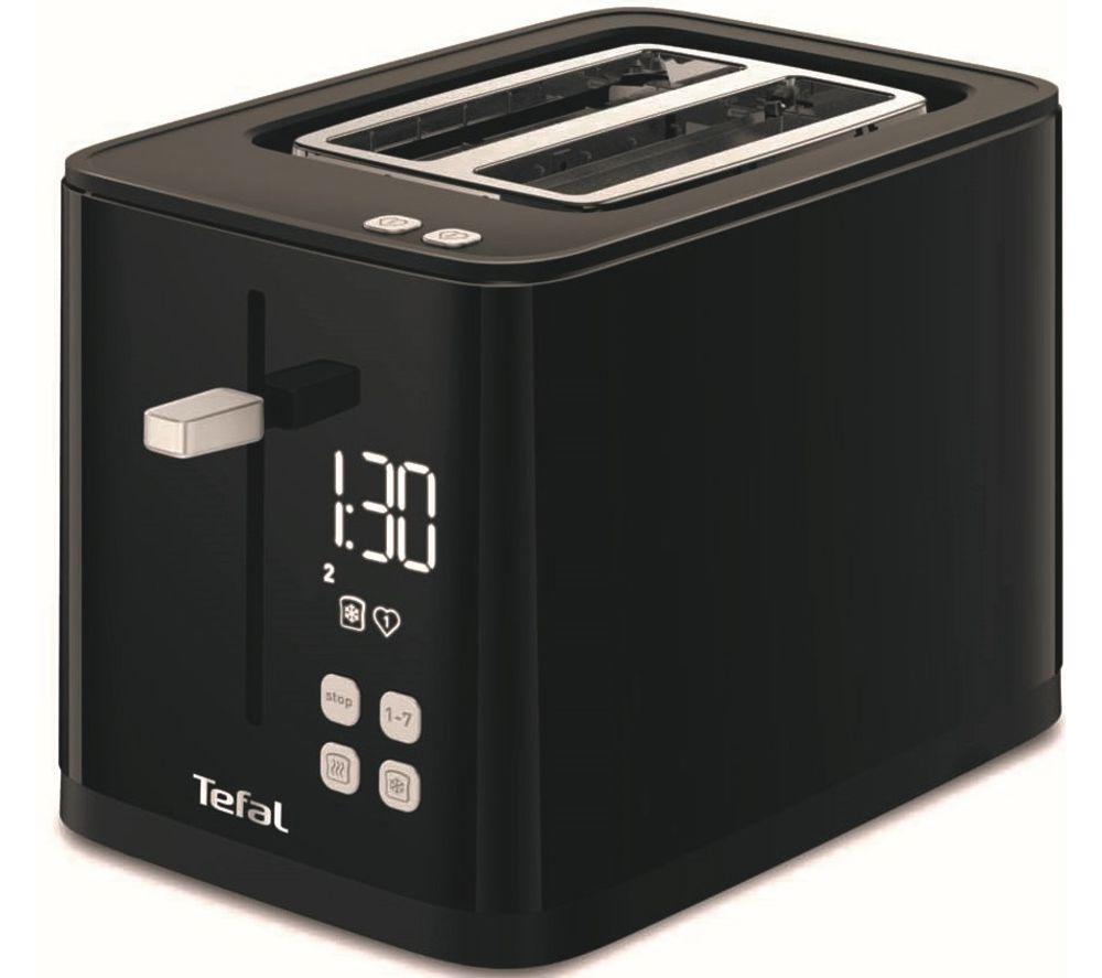 TEFAL Smart N Light TT640840 2-Slice Toaster - Black