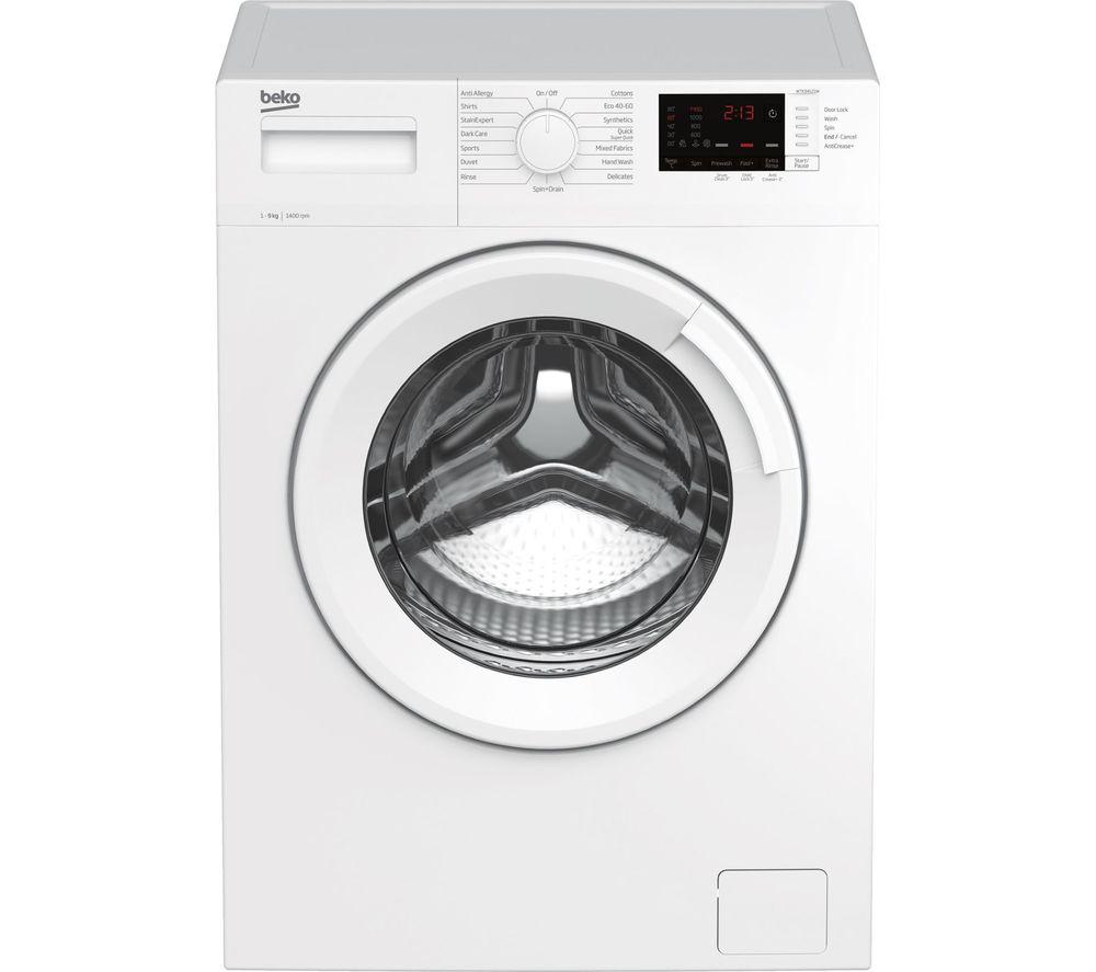 BEKO RecycledTub WTK94121W 9 kg 1400 Spin Washing Machine - White, White