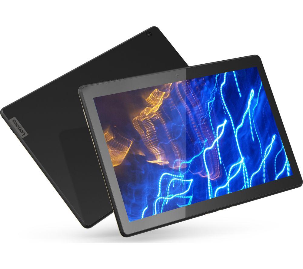 £139, LENOVO Tab M10 10.1inch Tablet - 32 GB, Black, Android 9.0 (Pie), HD Ready screen, 32 GB storage: Perfect for apps / photos / videos, Add more storage with a microSD card, Battery life: Up to 9 hours, Dolby Atmos, 