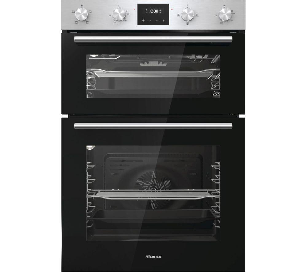 HISENSE BID95211XUK Electric Double Oven - Stainless Steel, Stainless Steel