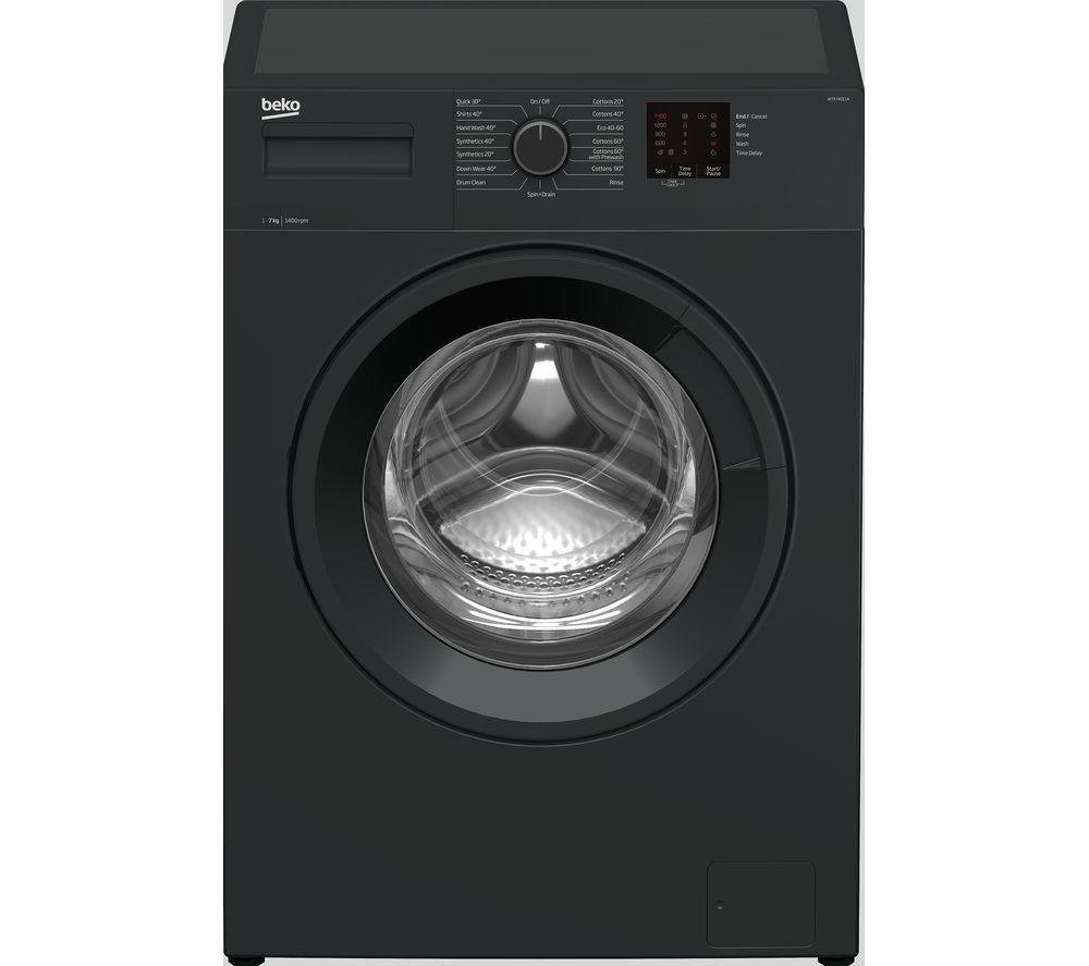 BEKO WTK74011A 7 kg 1400 Spin Washing Machine - Anthracite, Black