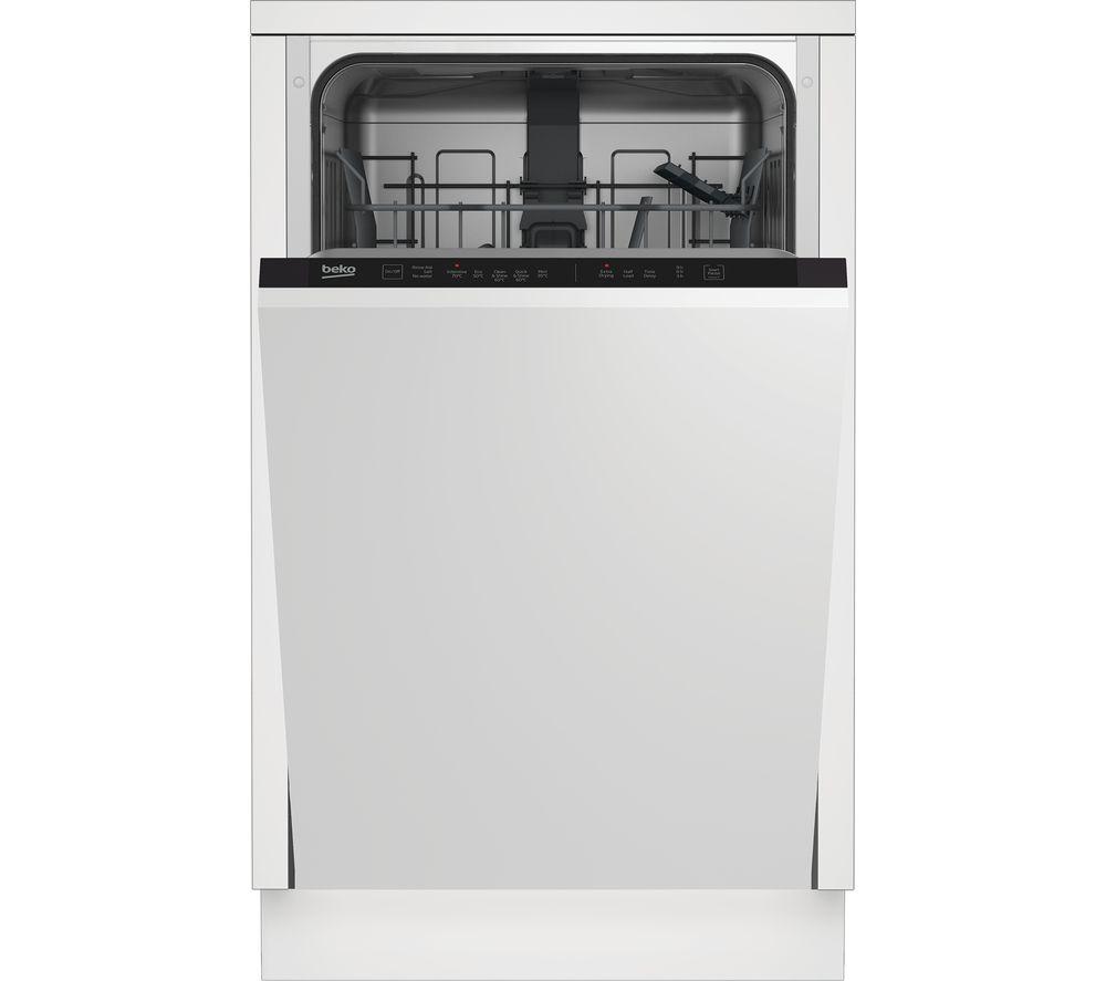 BEKO DIS15020 Slimline Fully Integrated Dishwasher, White