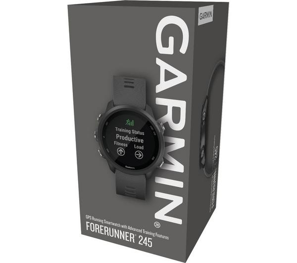 Cleaning Cloth Tempered Screen Protector + Car Adapter Garmin Forerunner 245 Music GPS Running Smartwatch Black 
