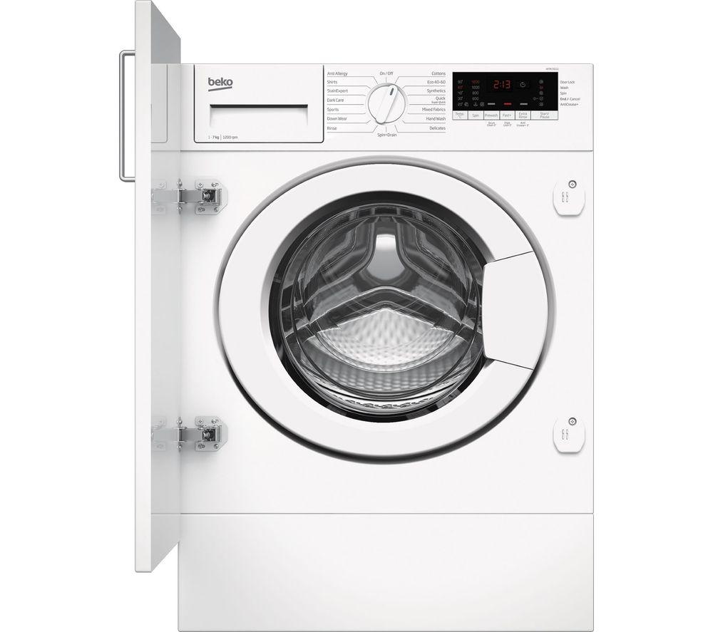 BEKO WTIK72111 Integrated 7 kg 1200 Spin Washing Machine, White
