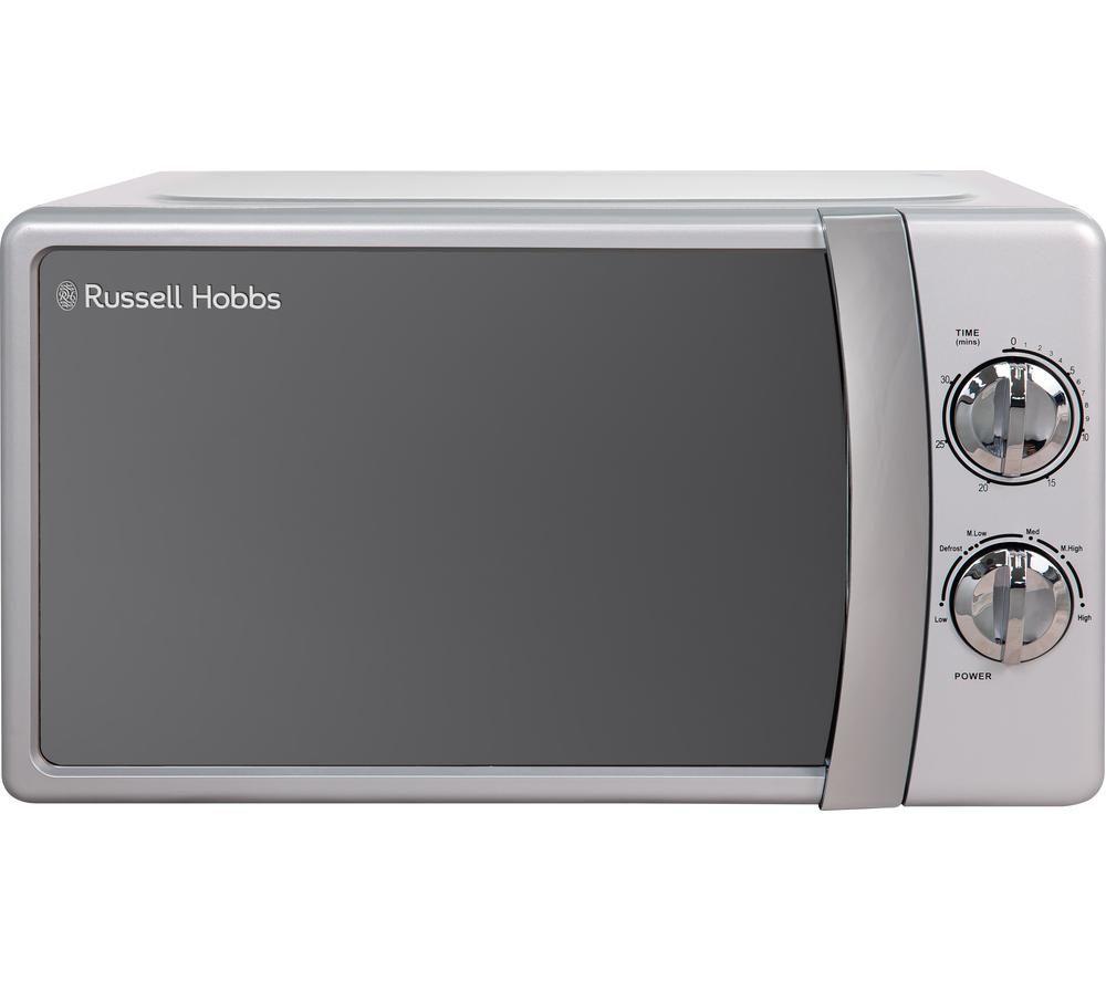 RUSSELL HOBBS RHMM701S-N Solo Microwave - Silver, Silver/Grey