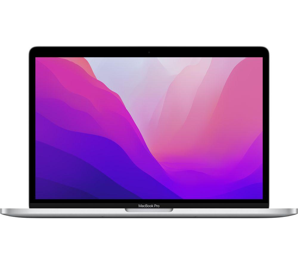 £1249, APPLE MacBook Pro 13.3inch (2022) - M2, 256 GB SSD, Silver, macOS 12.0 Monterey, Apple M2 chip, RAM: 8 GB / Storage: 256 GB SSD, Retina display, Battery life: Up to 20 hours, 