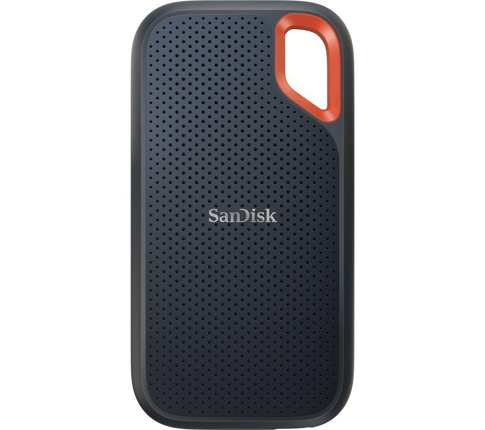 SANDISK Extreme Portable External SSD - 1 TB, Black, Black