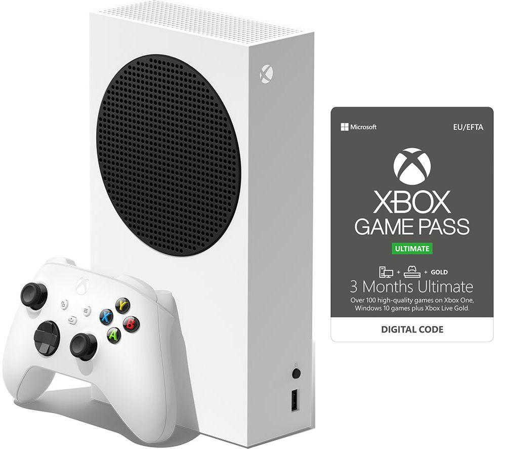 Microsoft Xbox Series S & 3 Month Game Pass Ultimate Bundle - 512 GB SSD, White