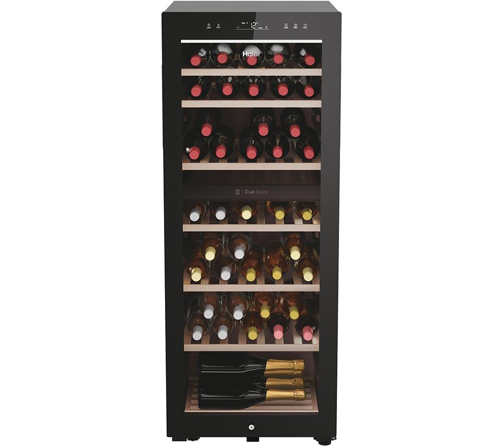HAIER HWS77GDAU1 Dual Zone Wine Cooler - Black