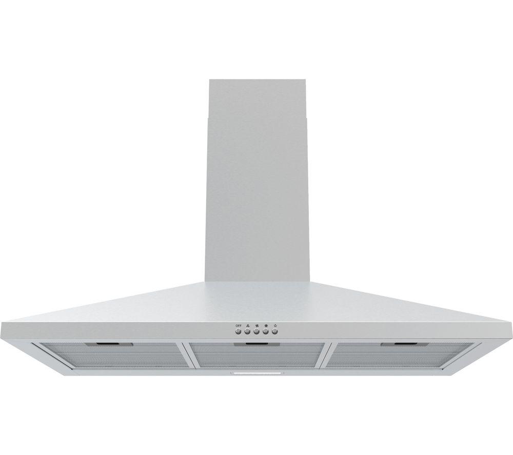 LOGIK L90CHDX21 Chimney Cooker Hood - Stainless Steel