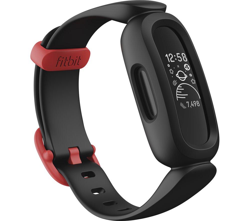 FITBIT Ace 3 Kids Fitness Tracker - Black & Red, Universal, Black,Red