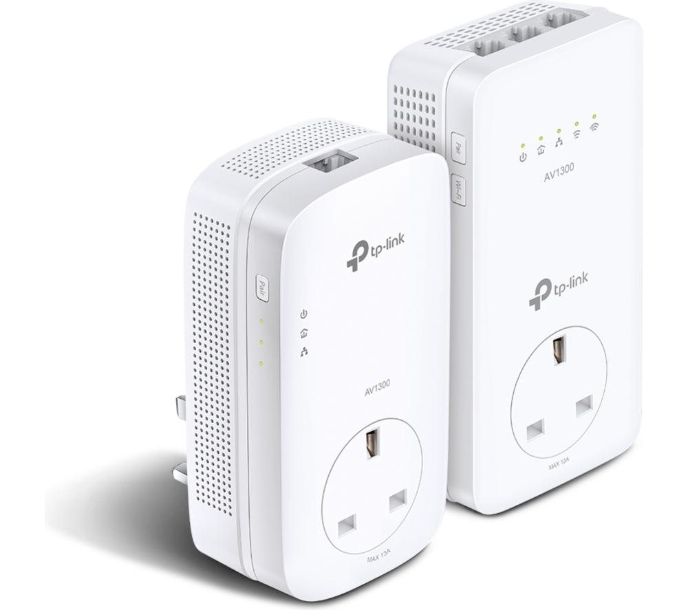 TP-LINK TL-WPA8631P AV1300 WiFi Powerline Adapter Kit -  Twin Pack