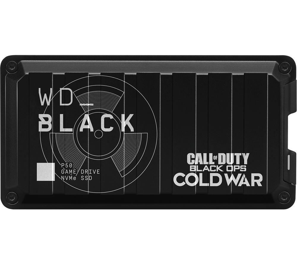 Buy Wd Black P50 Call Of Duty Black Ops Cold War Edition External Ssd Game Drive 1 Tb Free Delivery Currys
