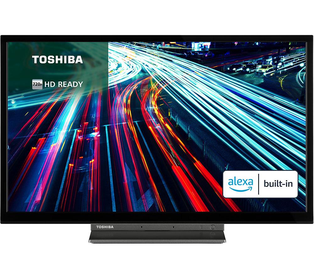 24 TOSHIBA 24WK3C63DB  Smart HD Ready HDR LED TV with Amazon Alexa, Black