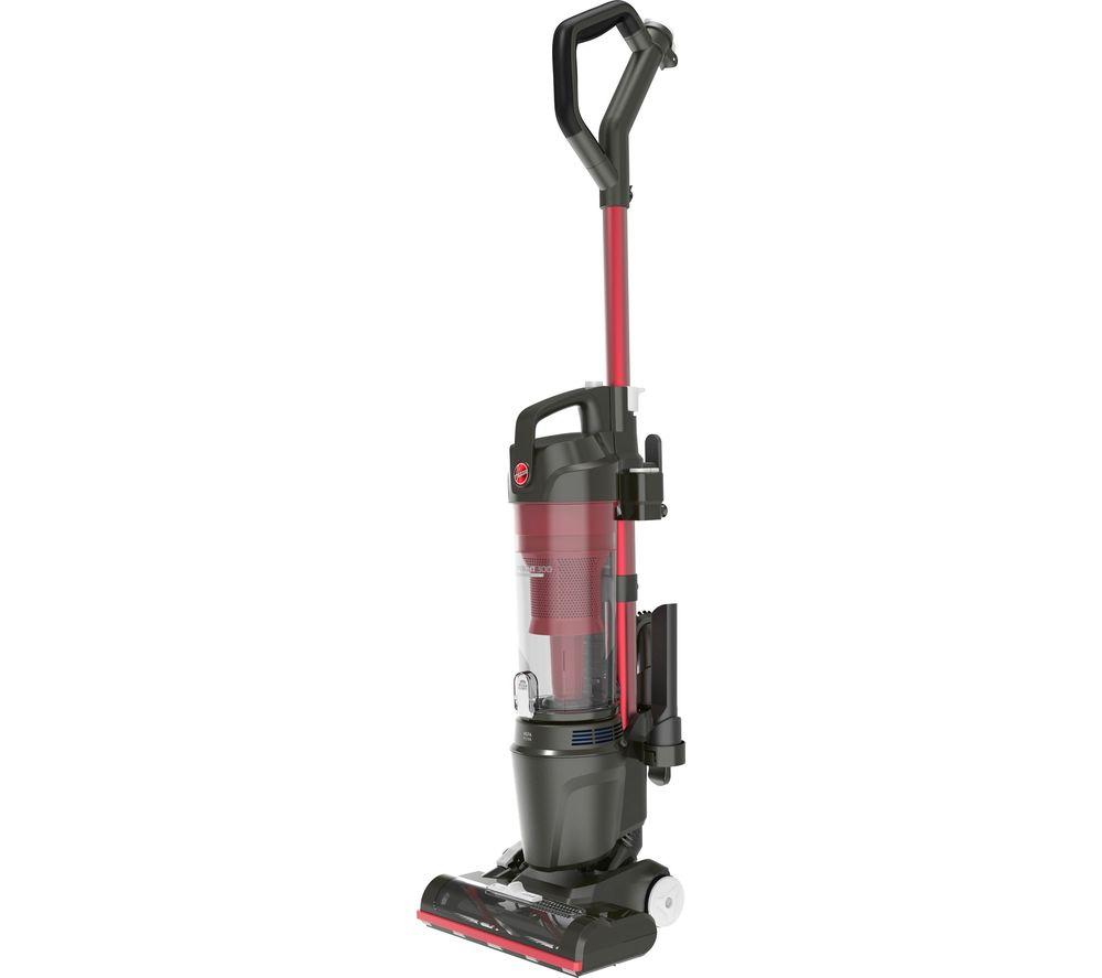 HOOVER Upright 300 HU300RHM Home Bagless Vacuum Cleaner - Red & Grey, Silver/Grey,Red