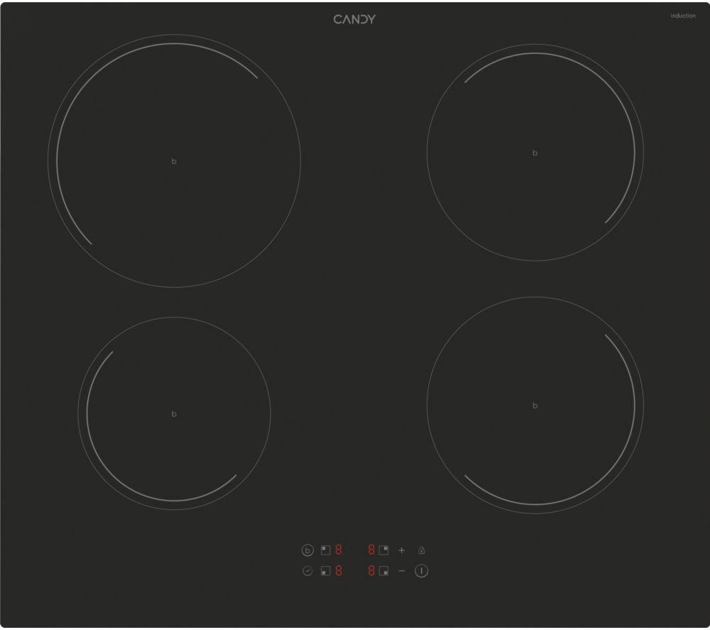 CANDY CI642C/E1 59 cm Electric Induction Hob - Black, Black