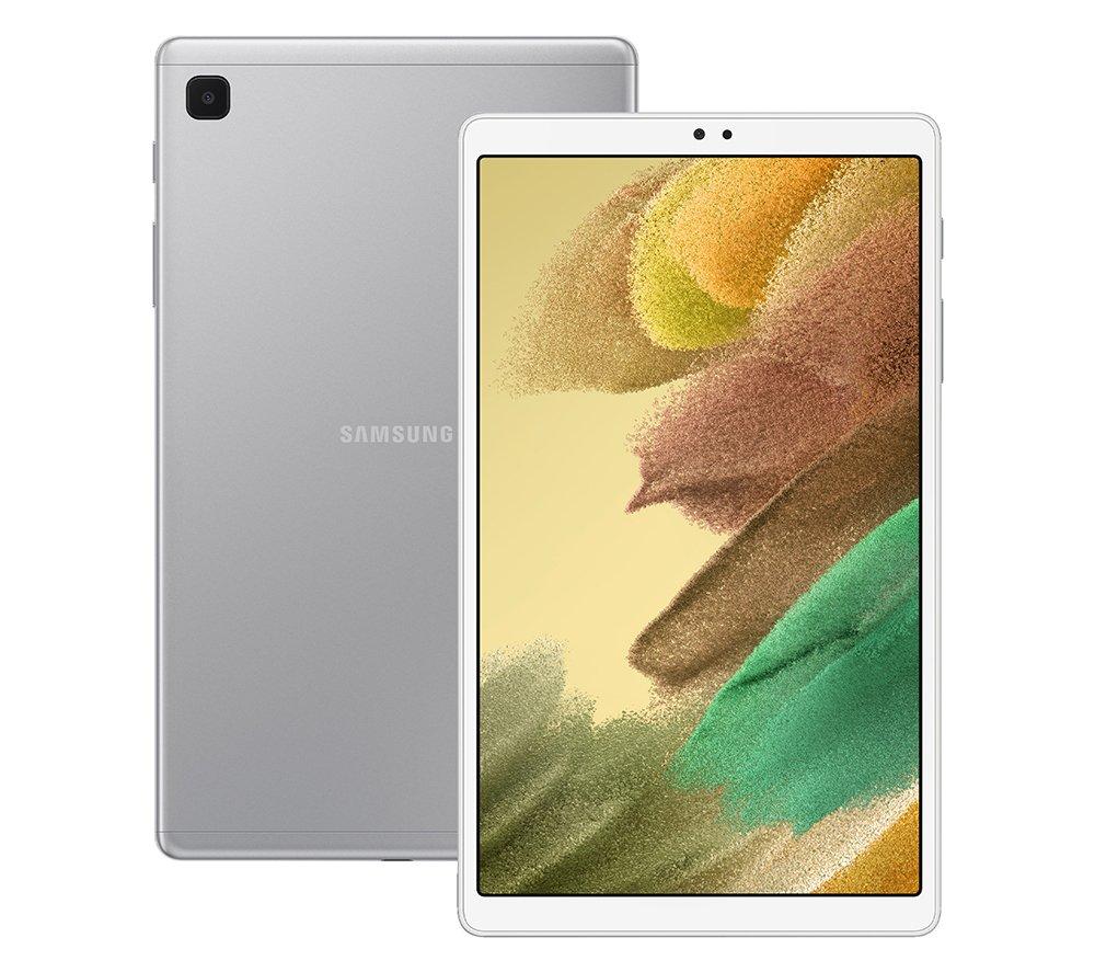 £179, SAMSUNG Galaxy Tab A7 Lite 8.7inch 4G Tablet - 32 GB, Silver, Android 10.0, HD Ready screen, 32 GB storage: Perfect for apps / photos / videos, Add more storage with a microSD card, Dolby Atmos, 