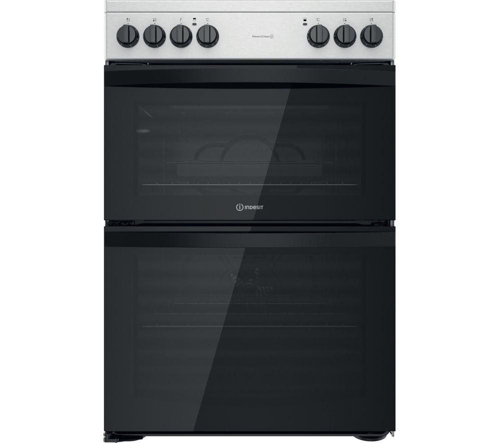 INDESIT ID67V9HCCX/UK 60 cm Electric Ceramic Cooker - Stainless Steel, Stainless Steel