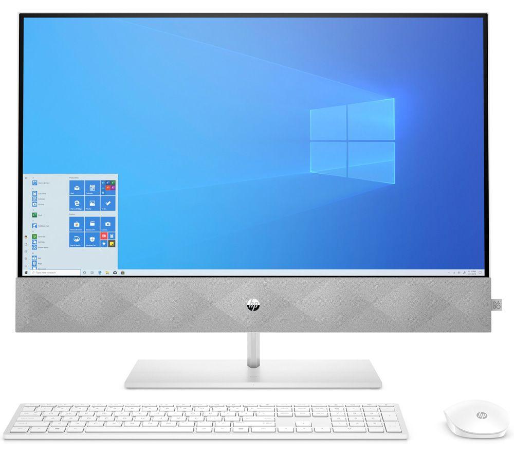 £899, HP Pavilion 27-d1005na 27inch All-in-One PC - Intel® Core™ i5, 1 TB SSD, White, Intel® Core™ i5-11500T Processor, RAM: 8 GB / Storage: 1 TB SSD, Full HD display, 