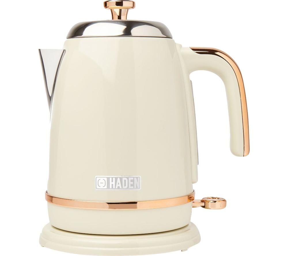 HADEN Salcombe 198778 Jug Kettle - Cream & Copper